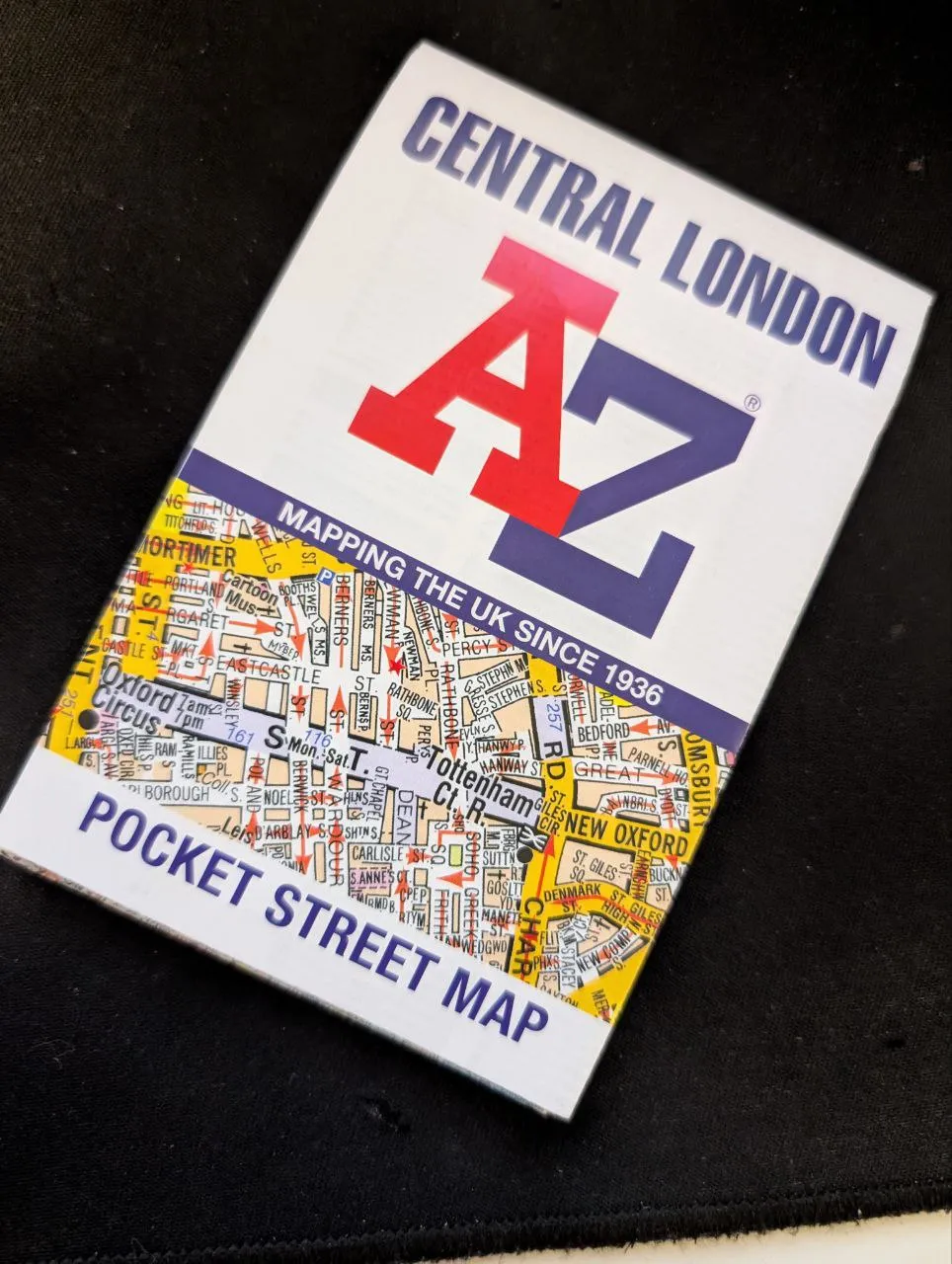 A central london pocket A-Z street map