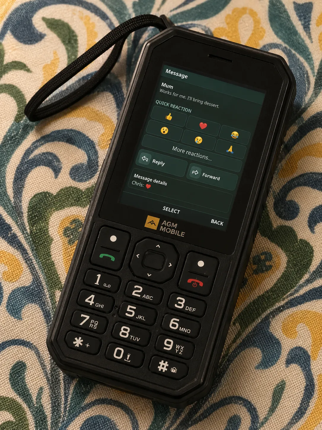 Reply and reaction controls in DumbTalk