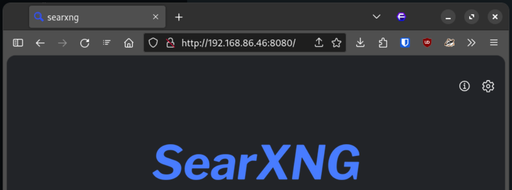 SearXNG IP screenshot